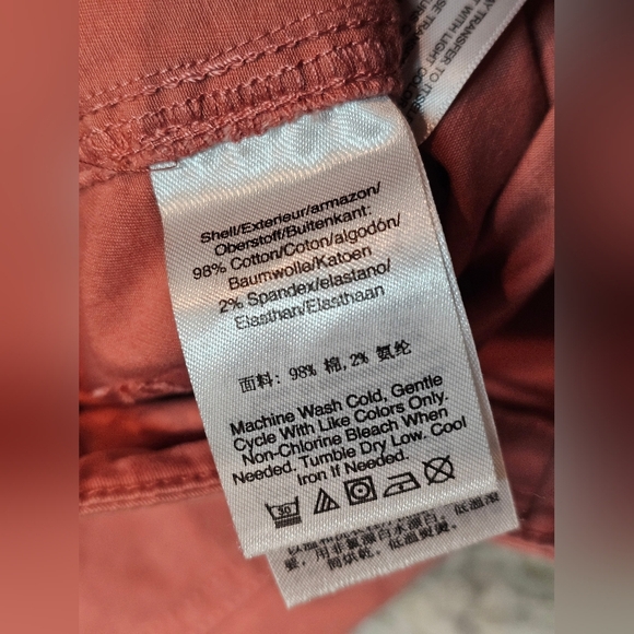 DKNY Jeans Women’s Slim Stretch Pants Rust Red Size 29 - Picture 5 of 11